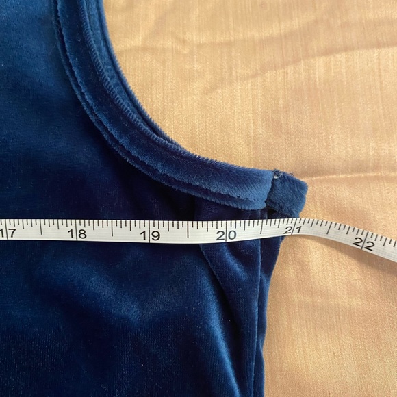 Diane Von Furstenberg Royal Blue Velvet Maxi Dress - Picture 7 of 8